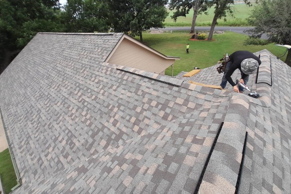 photo of a professional roof repair in Bonham, TX
